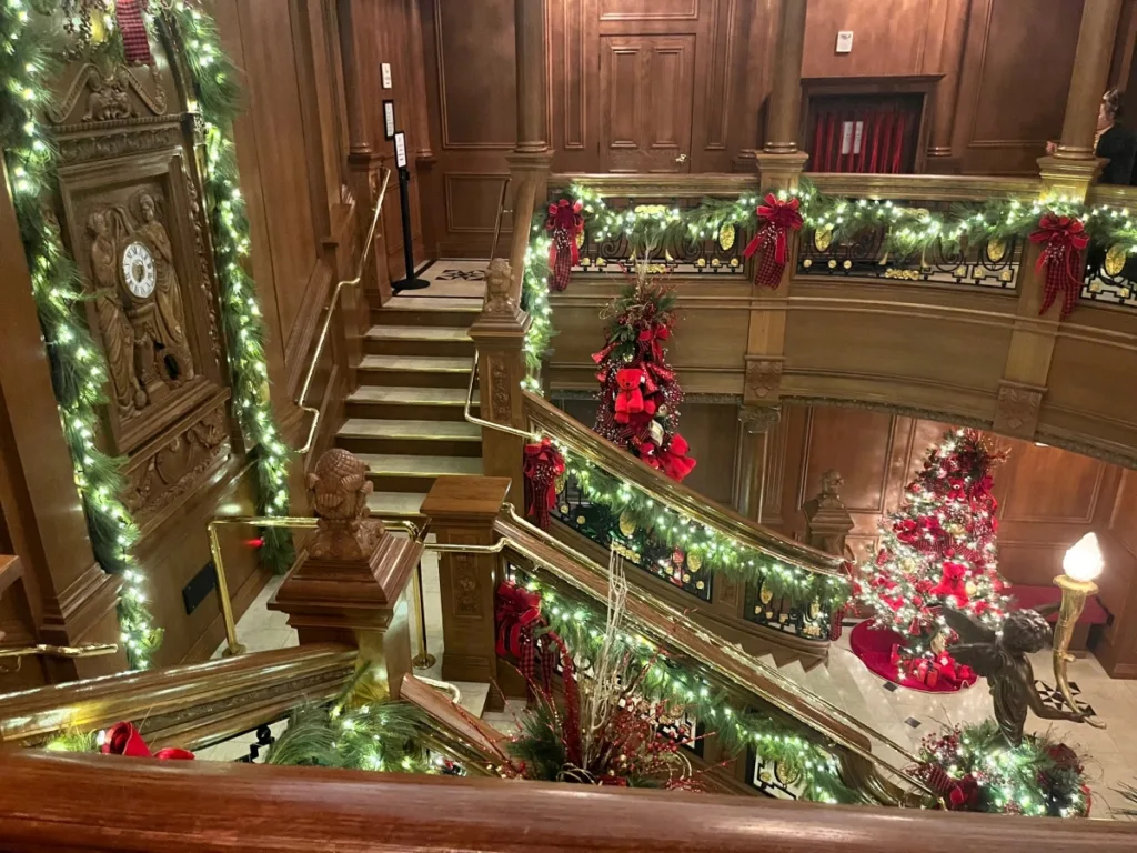 Exact Replica of the Titanic's Grand Staircase.