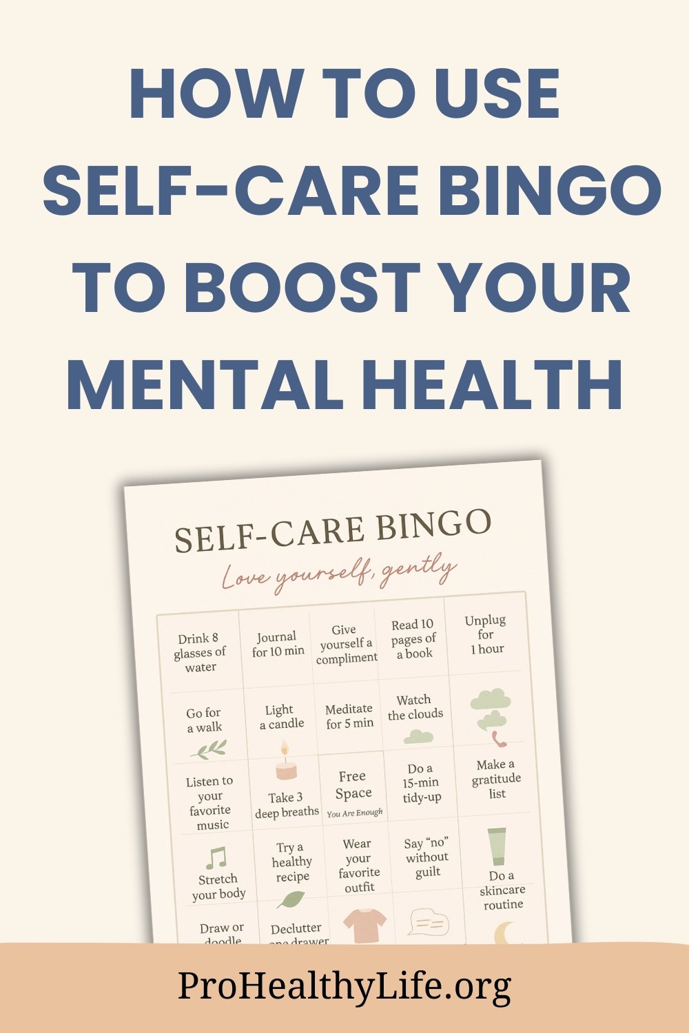 How to Use Self-Care Bingo to Boost Your Mental Health